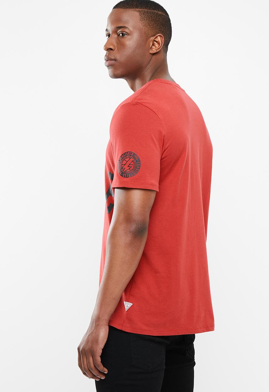 GUESS - Guess short sleeve la tee - red