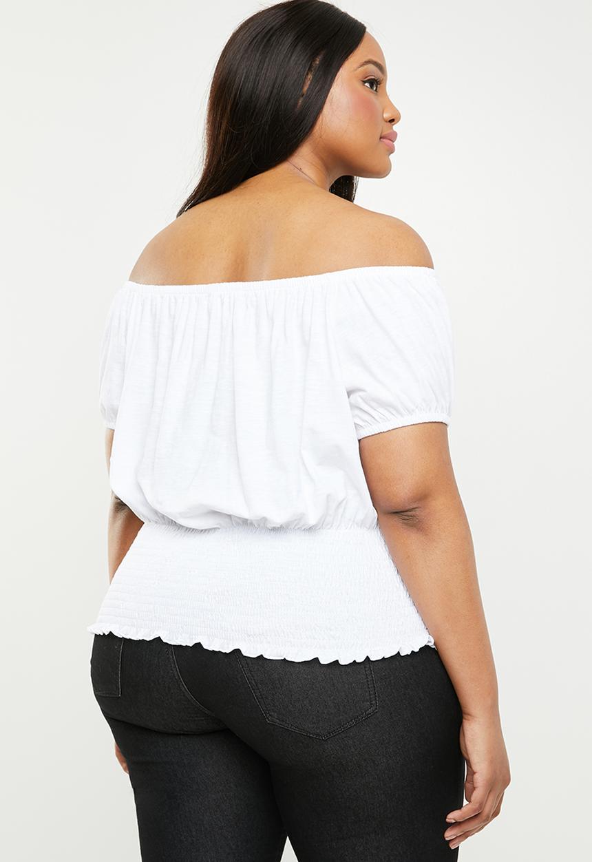 New Look - Off the shoulder T - white