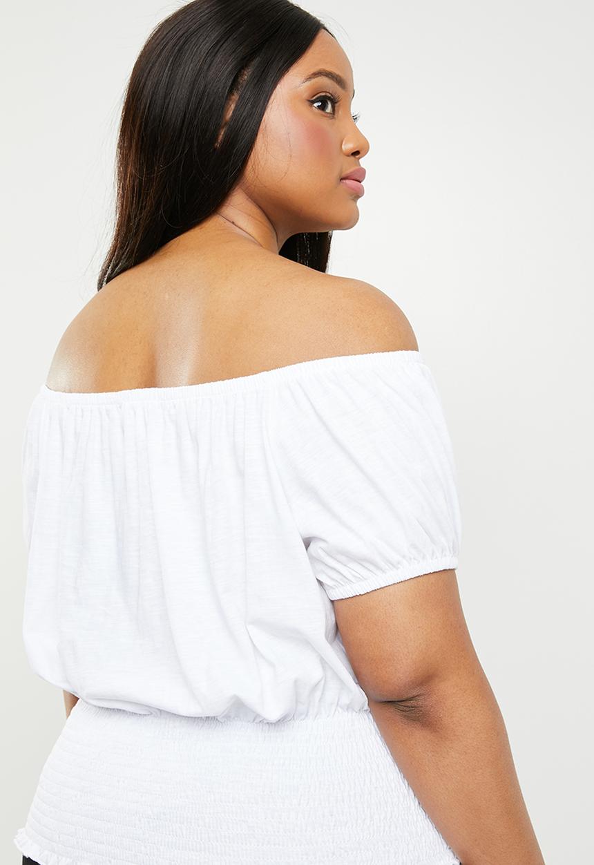 New Look - Off the shoulder T - white