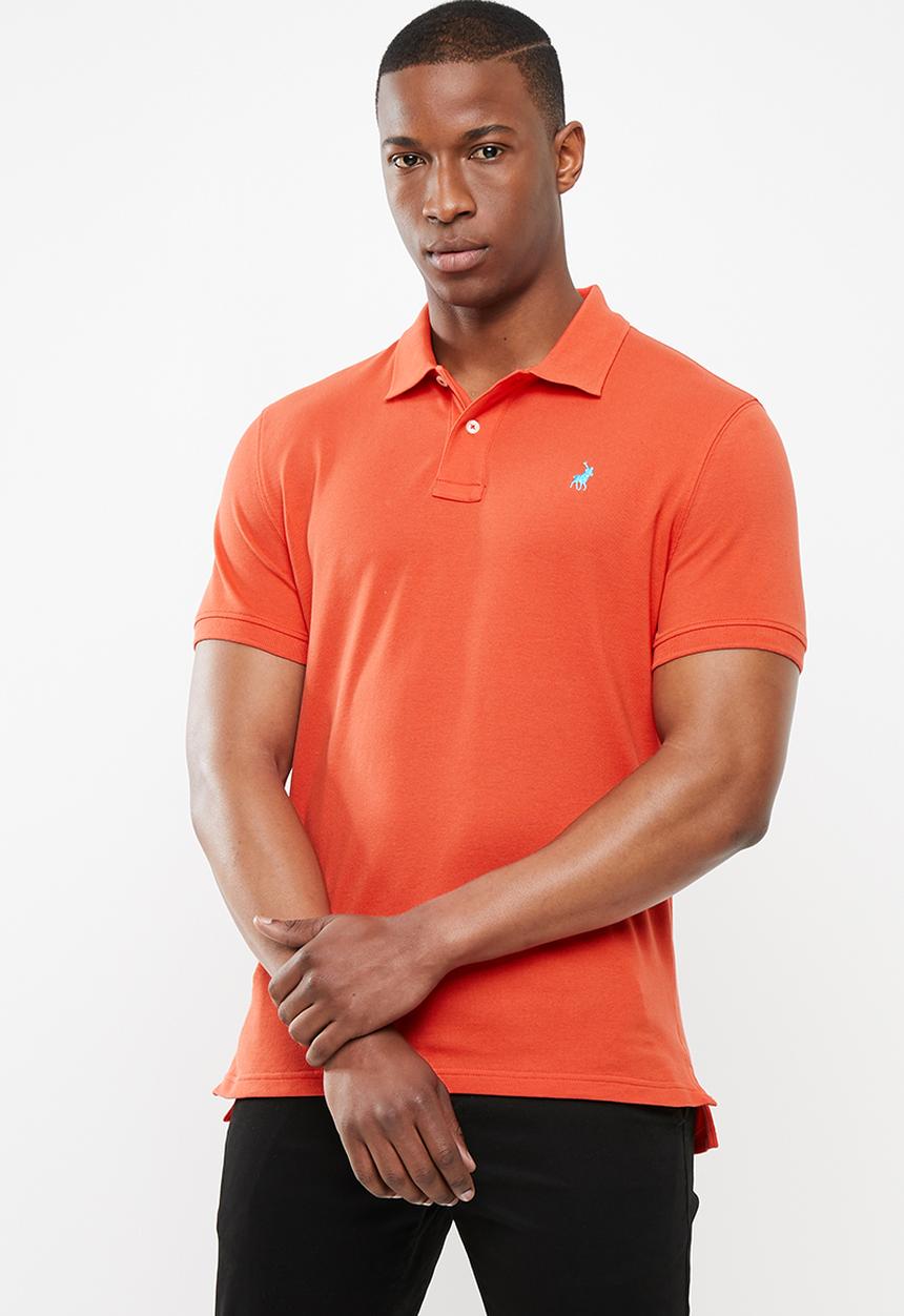 POLO - Carter custom fit ss pique golfer - orange 