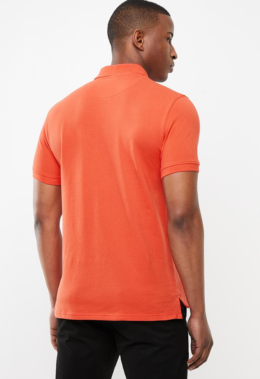 POLO - Carter custom fit ss pique golfer - orange 