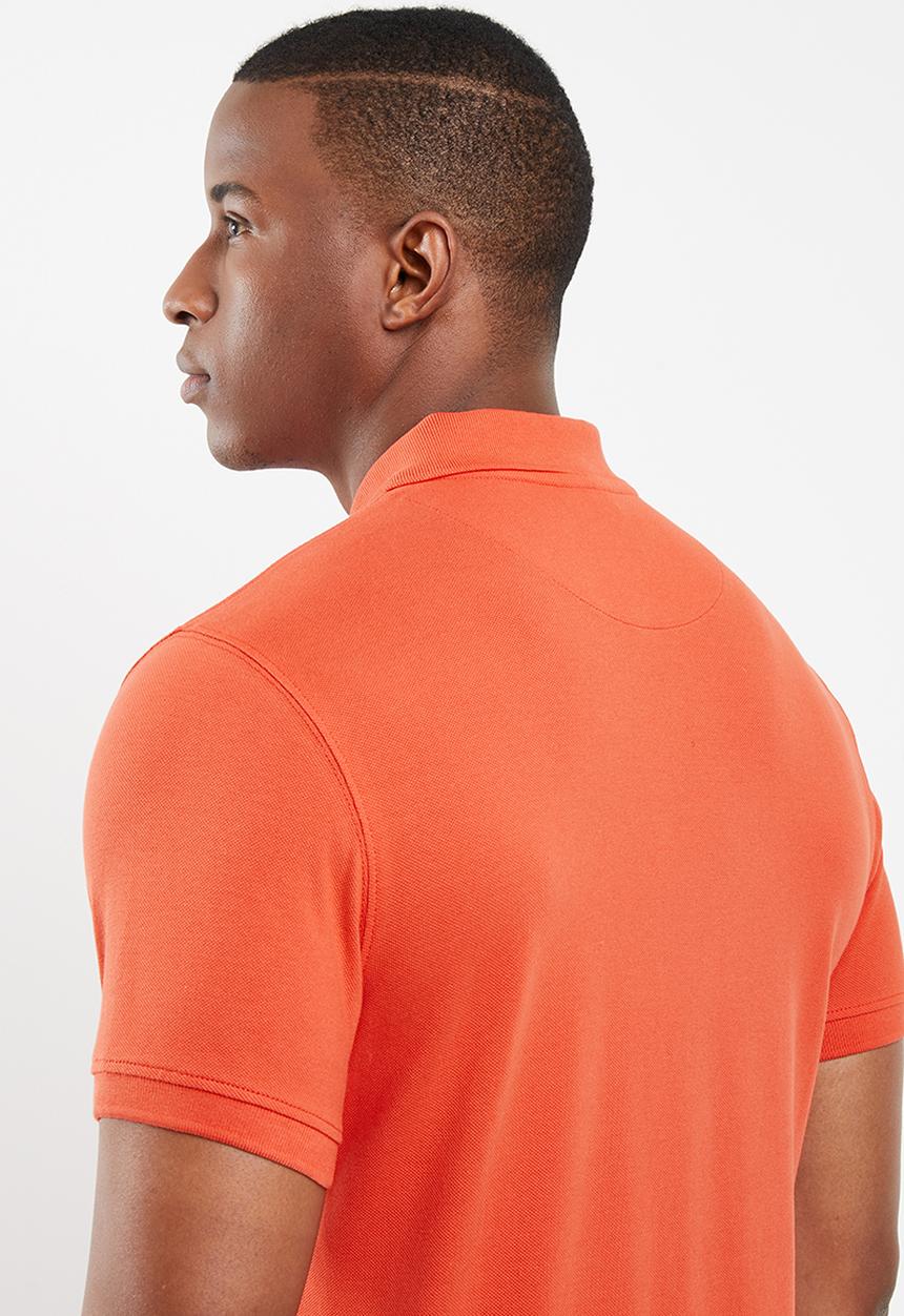 POLO - Carter custom fit ss pique golfer - orange 
