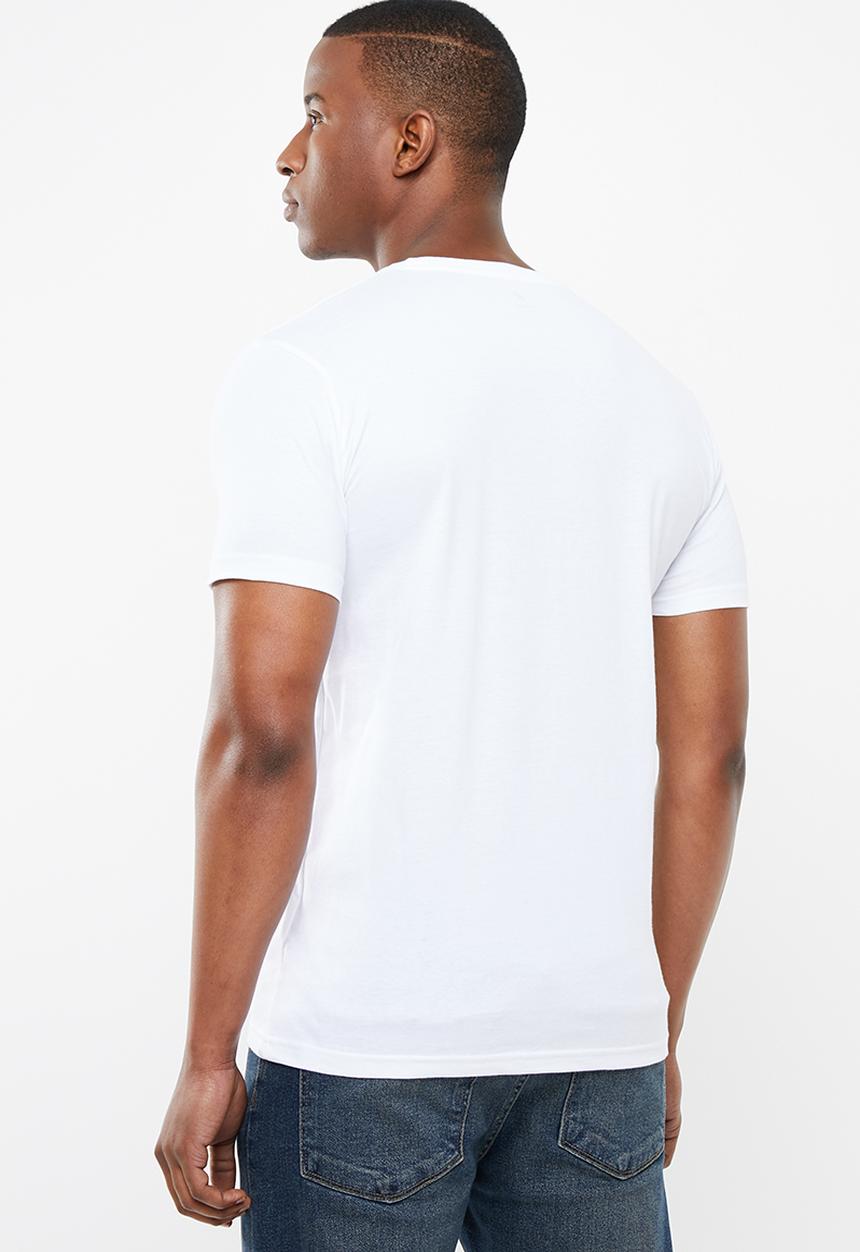 POLO - Jacob crest print short sleeve crew neck - white