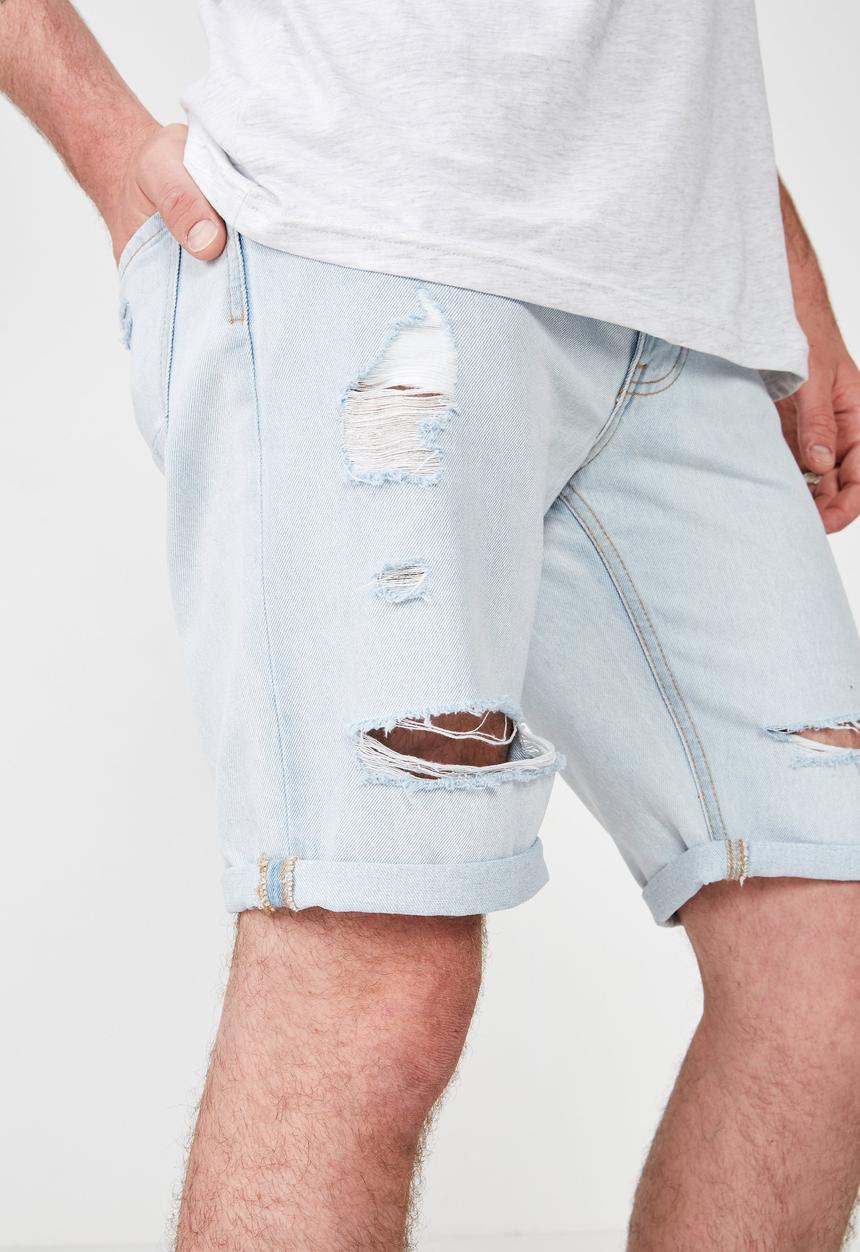 Cotton On - Rips roller shorts - blue