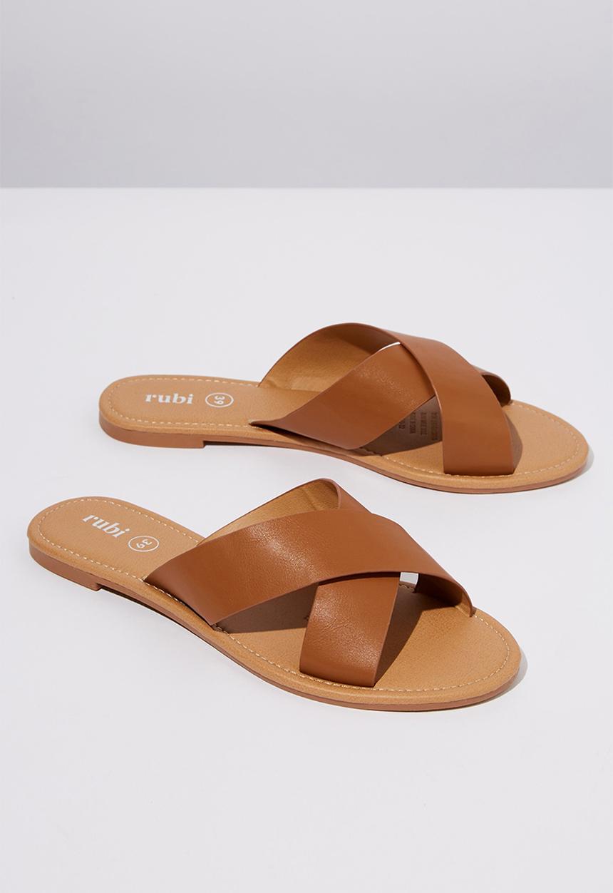 Cotton On - Everyday scarlett xover slide - tan