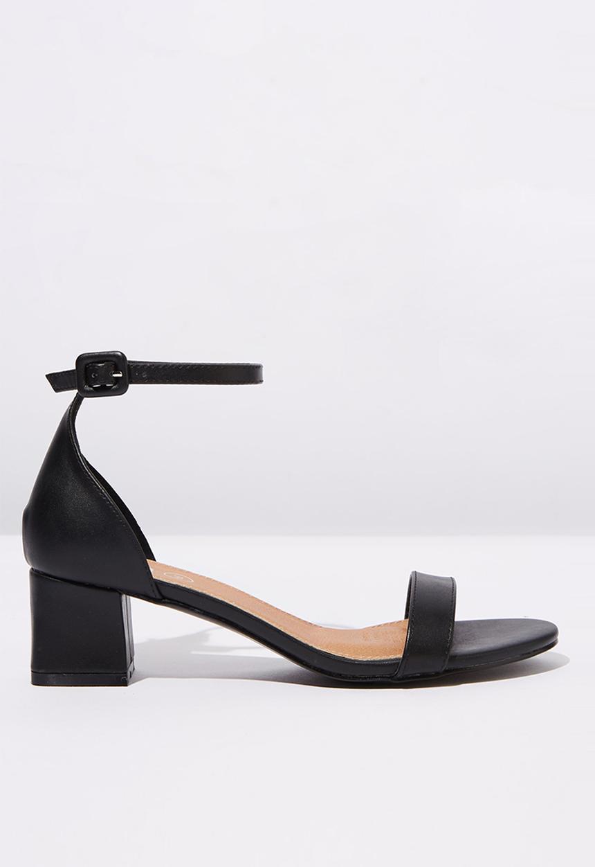 Cotton On - Lola low block heel - black