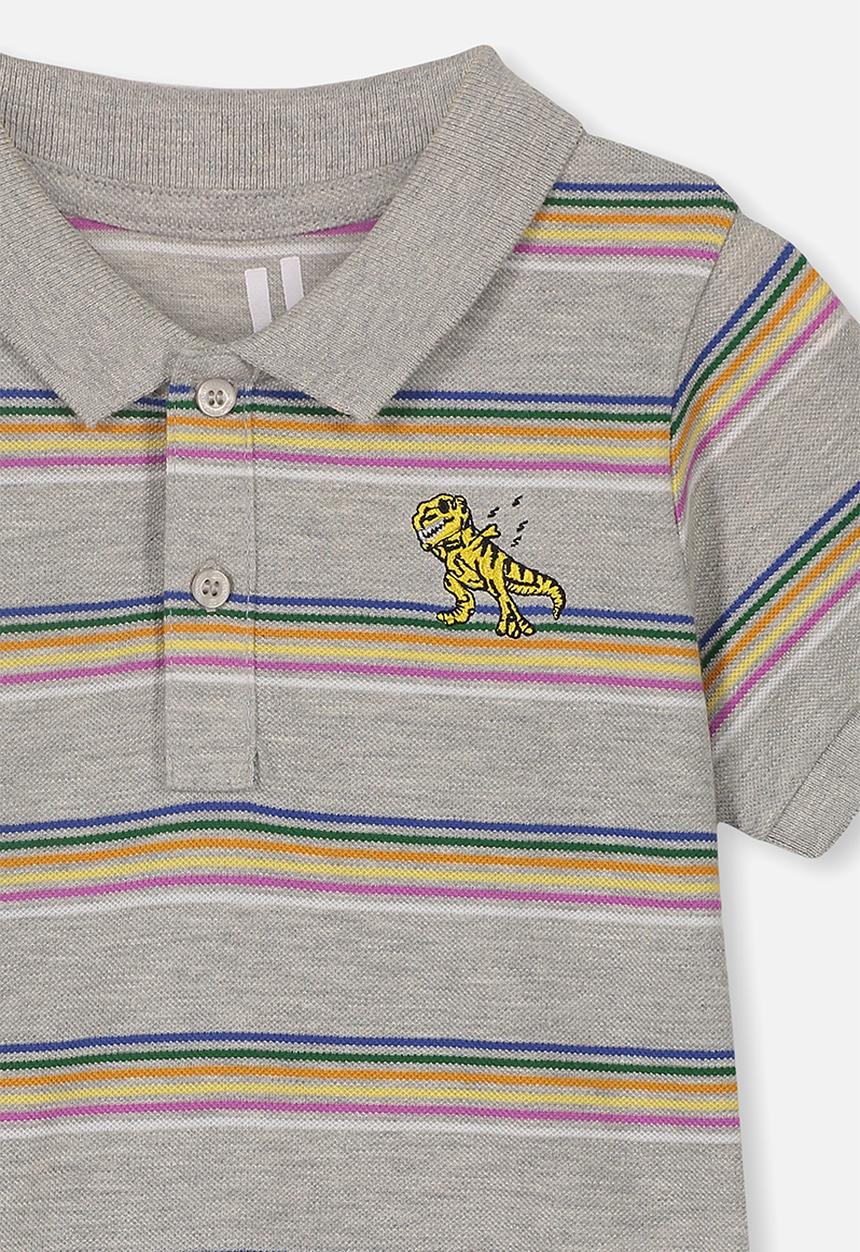 Cotton On - Kendricks polo tee - grey