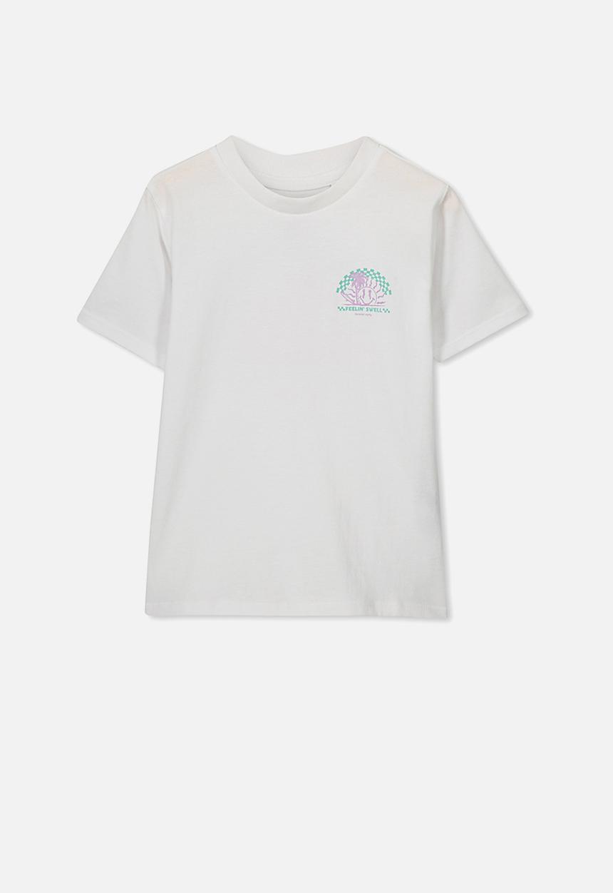 Cotton On - Max skater short sleeve tee - white