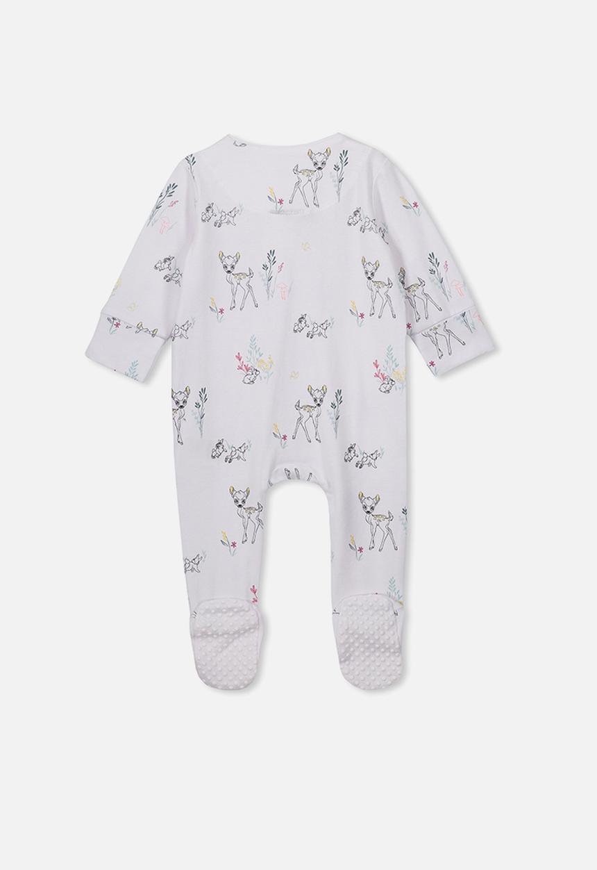 Cotton On - The long sleeve zip romper - white