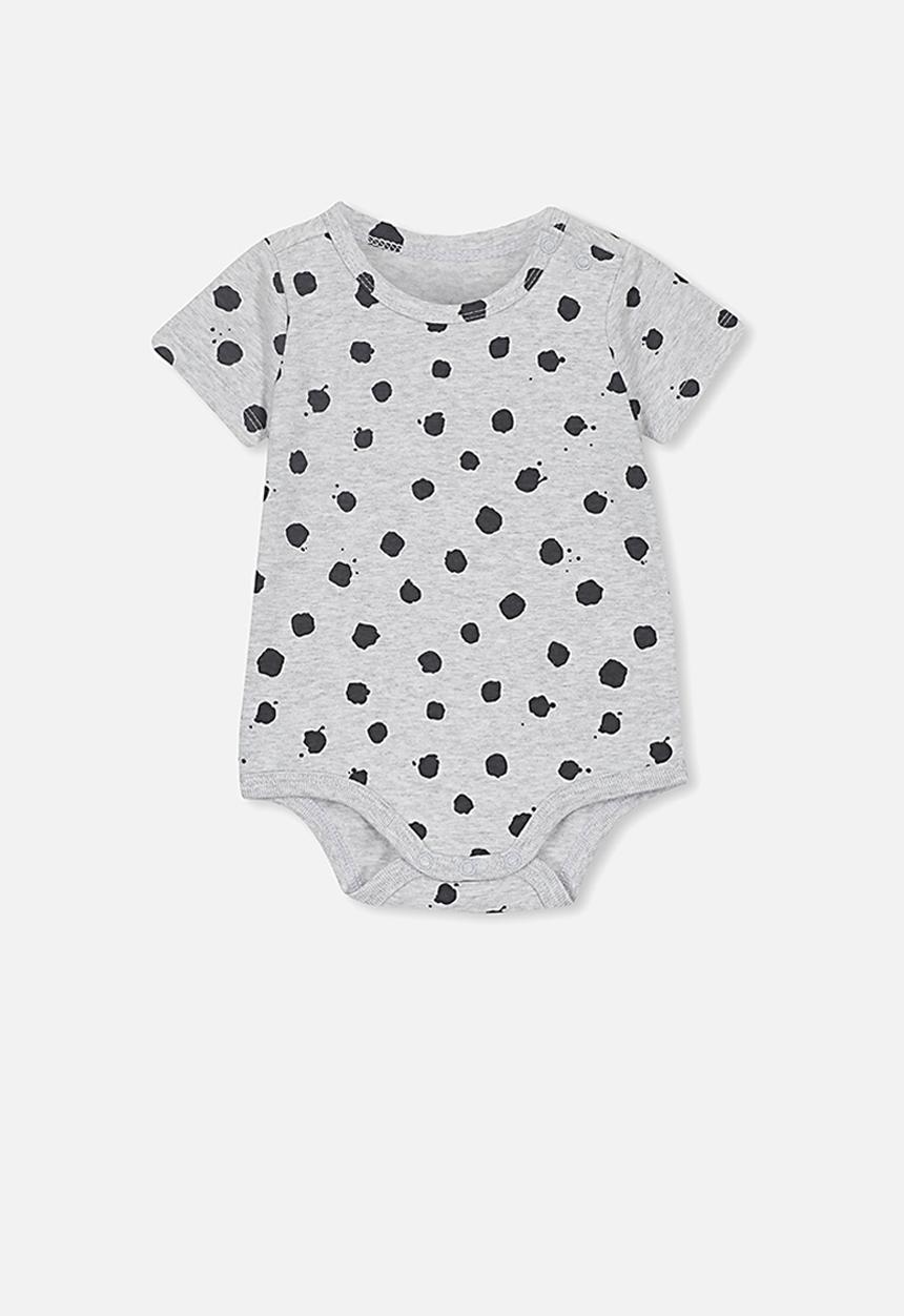Cotton On - The short sleeve bubbysuit - grey