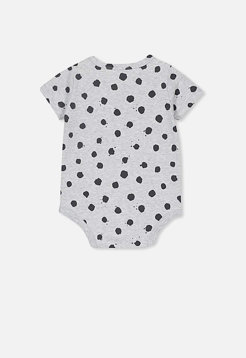 Cotton On - The short sleeve bubbysuit - grey