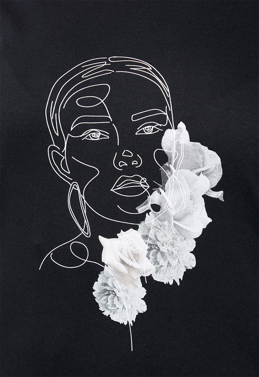 Superbalist - Placement printed T-shirt - black