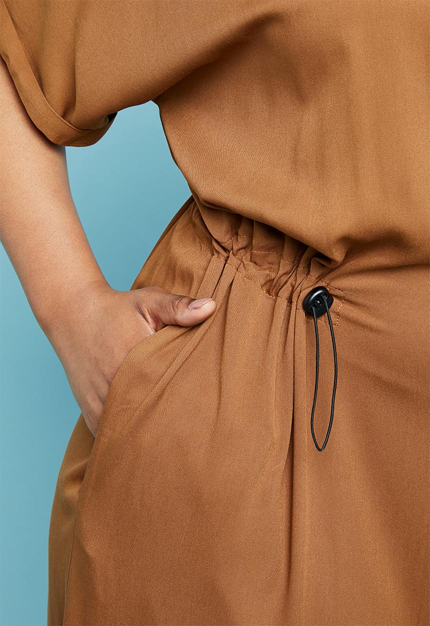 Superbalist - Utility shirt dress - rust 
