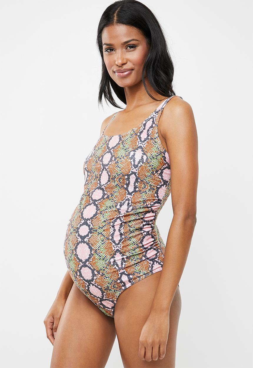 Superbalist - Scoop neck maternity one piece - multi
