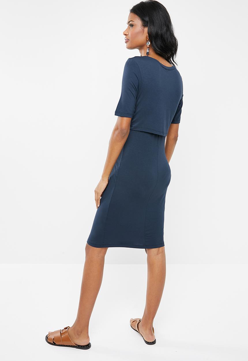 New Look - Maternity Nursing layer dress - navy