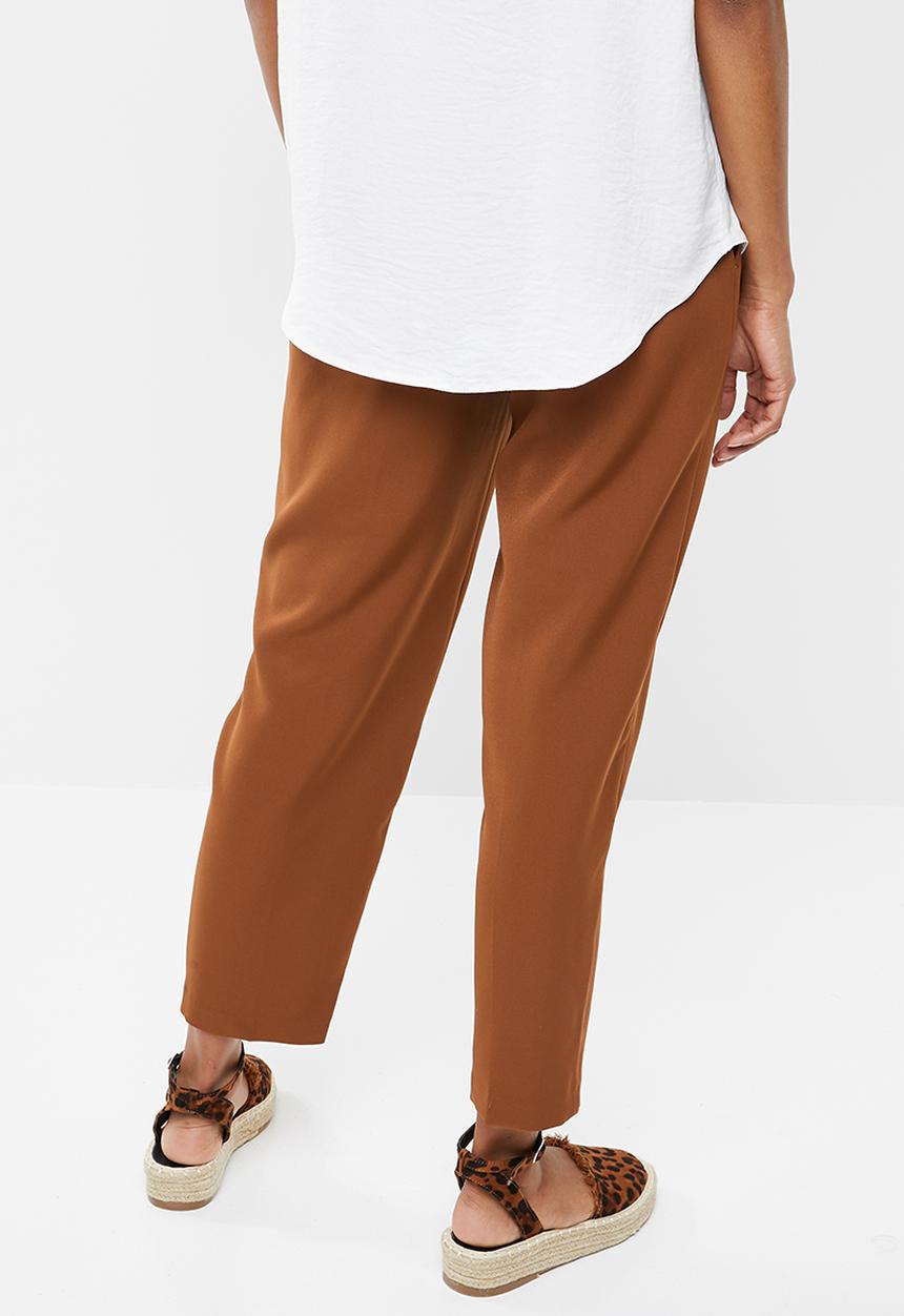 New Look - Maternity Miller tie waist trouser - rust