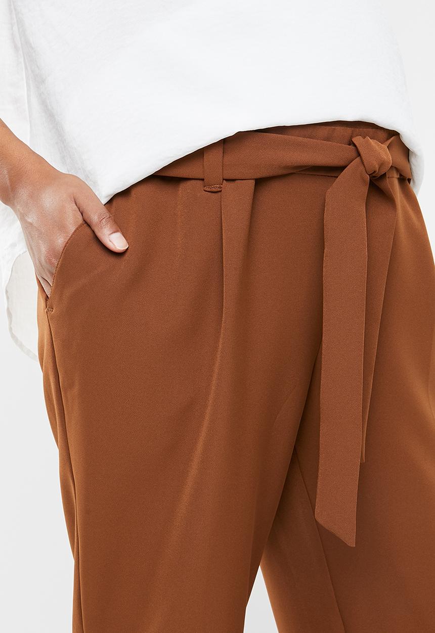 New Look - Maternity Miller tie waist trouser - rust