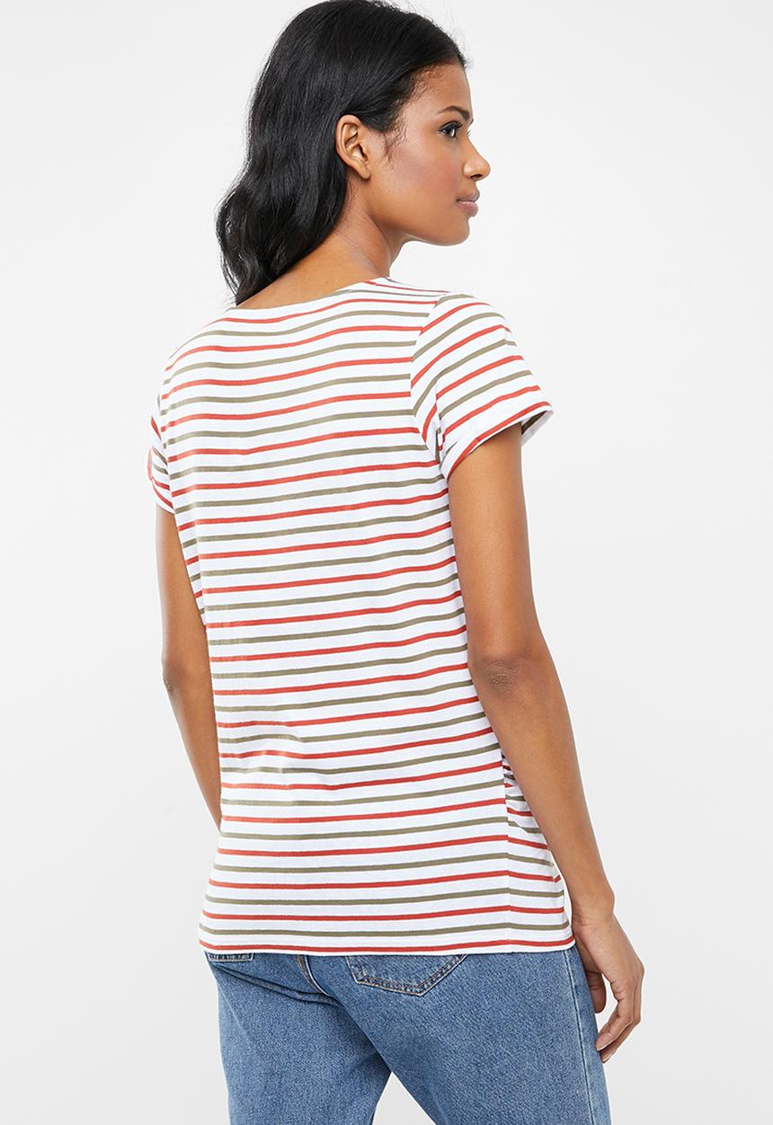 New Look - Maternity Short sleeve stripe tee - multi