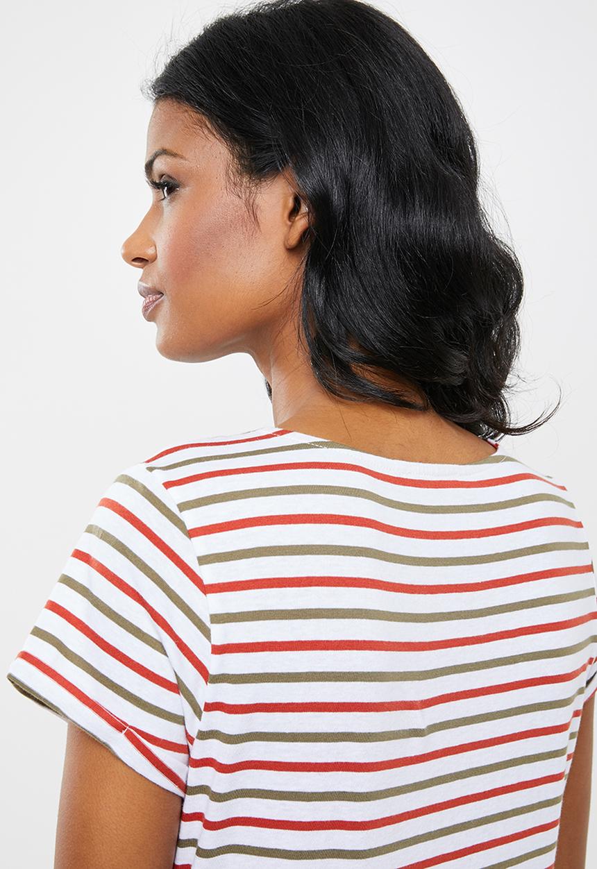 New Look - Maternity Short sleeve stripe tee - multi