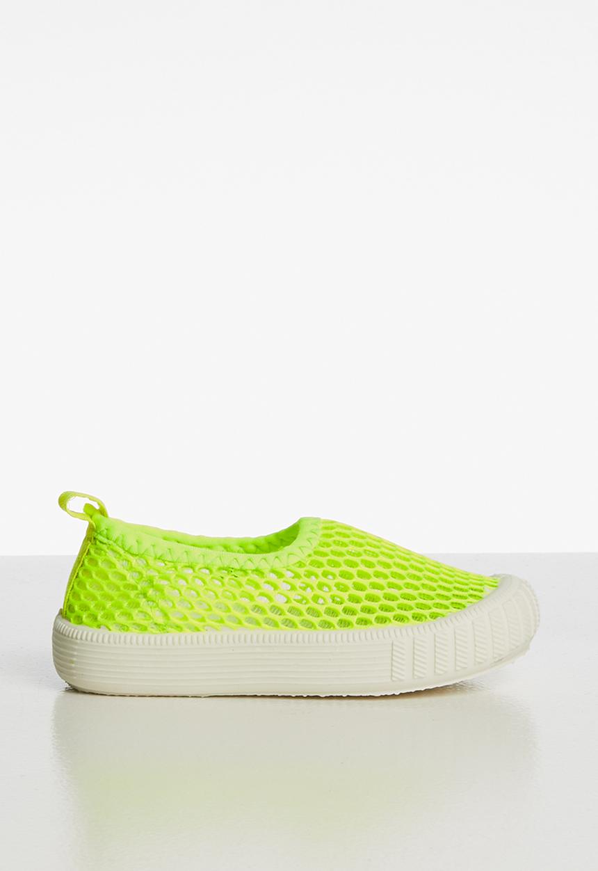 Pop Candy - Mesh  slip on - neon yellow