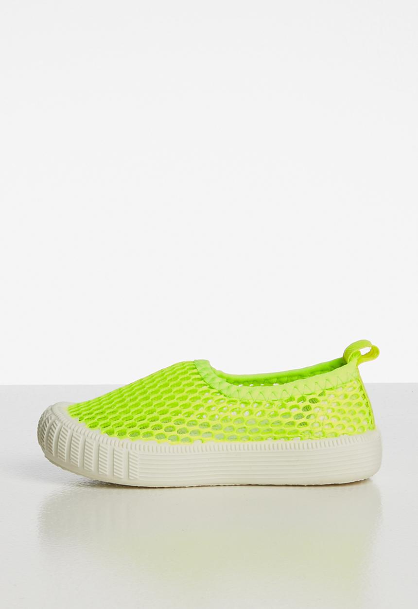 Pop Candy - Mesh  slip on - neon yellow