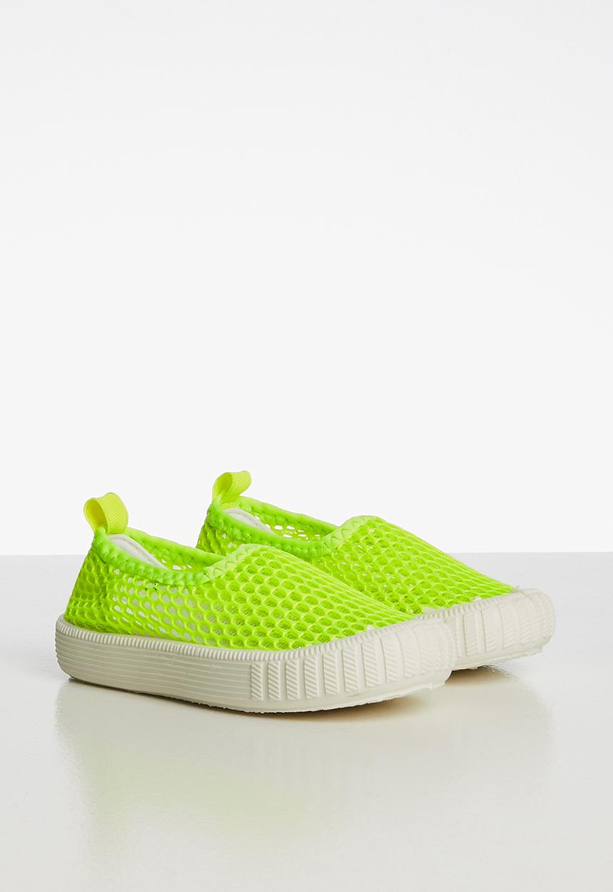 Pop Candy - Mesh  slip on - neon yellow