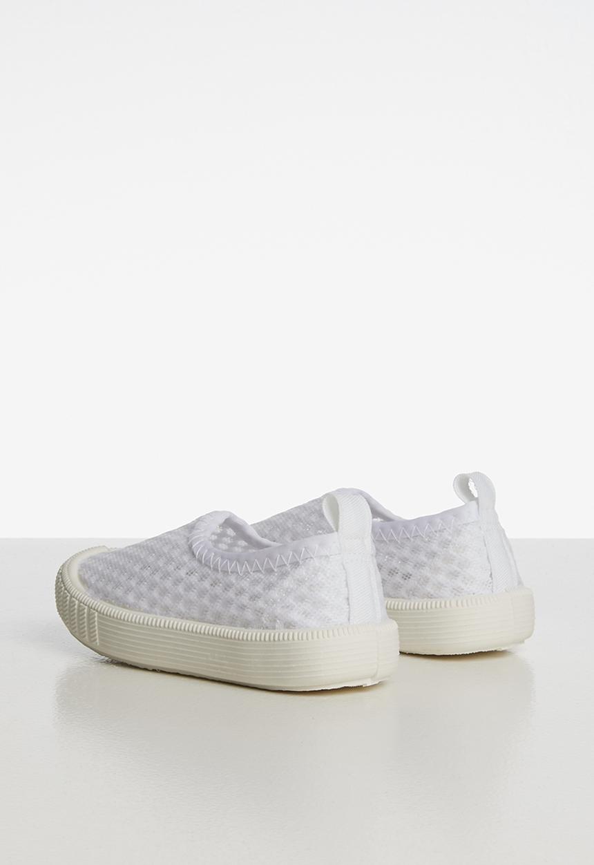 Pop Candy - Mesh  slip on - white