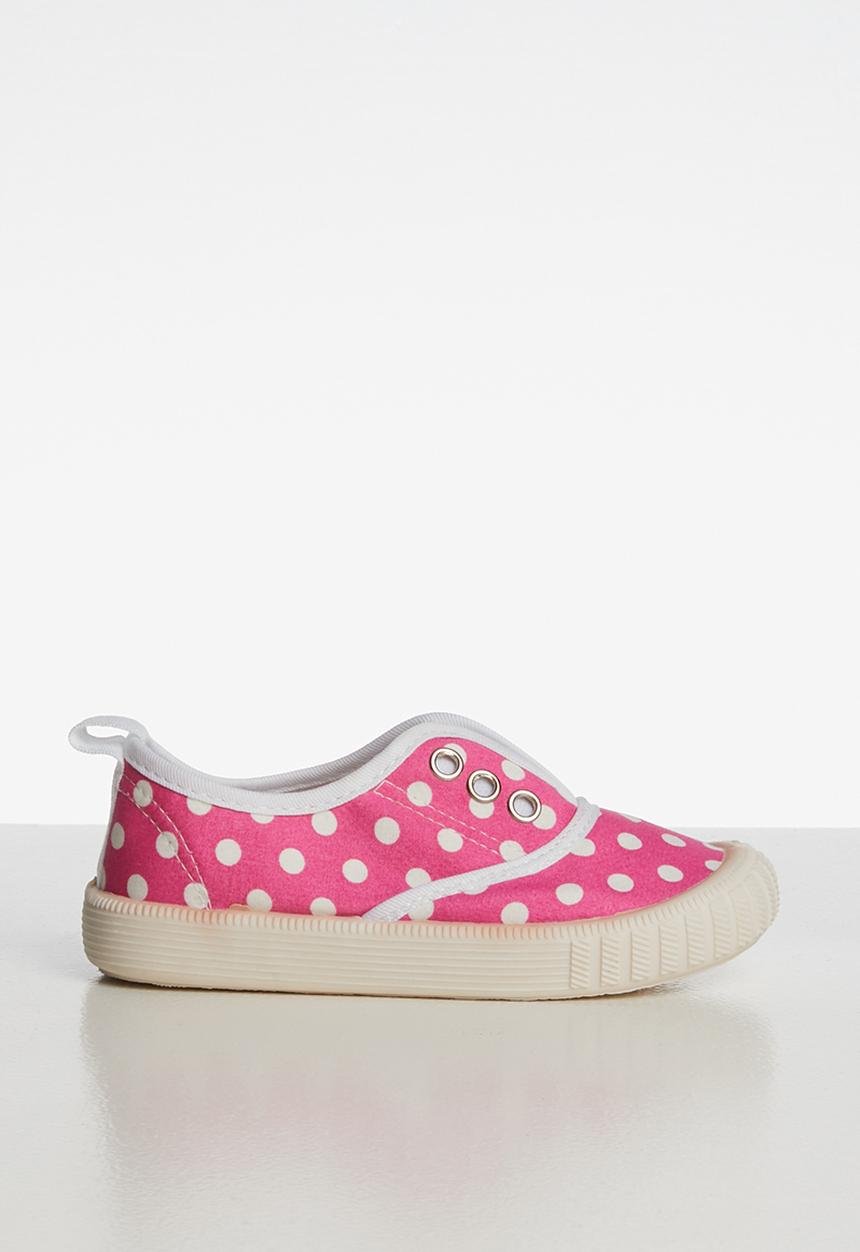 Pop Candy - Printed sneaker - pink & white 