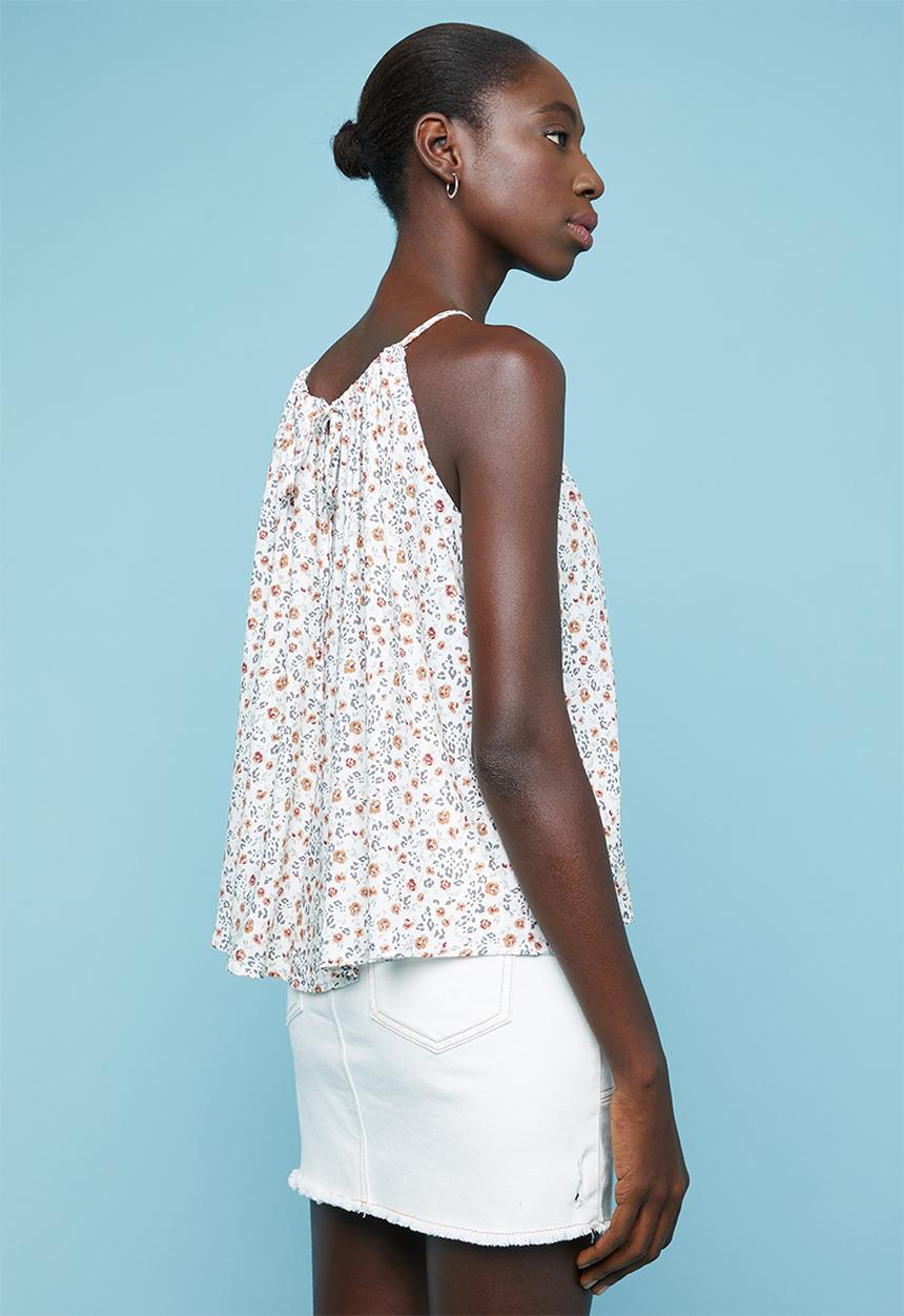 Superbalist - Halter neck cami - cream & brown