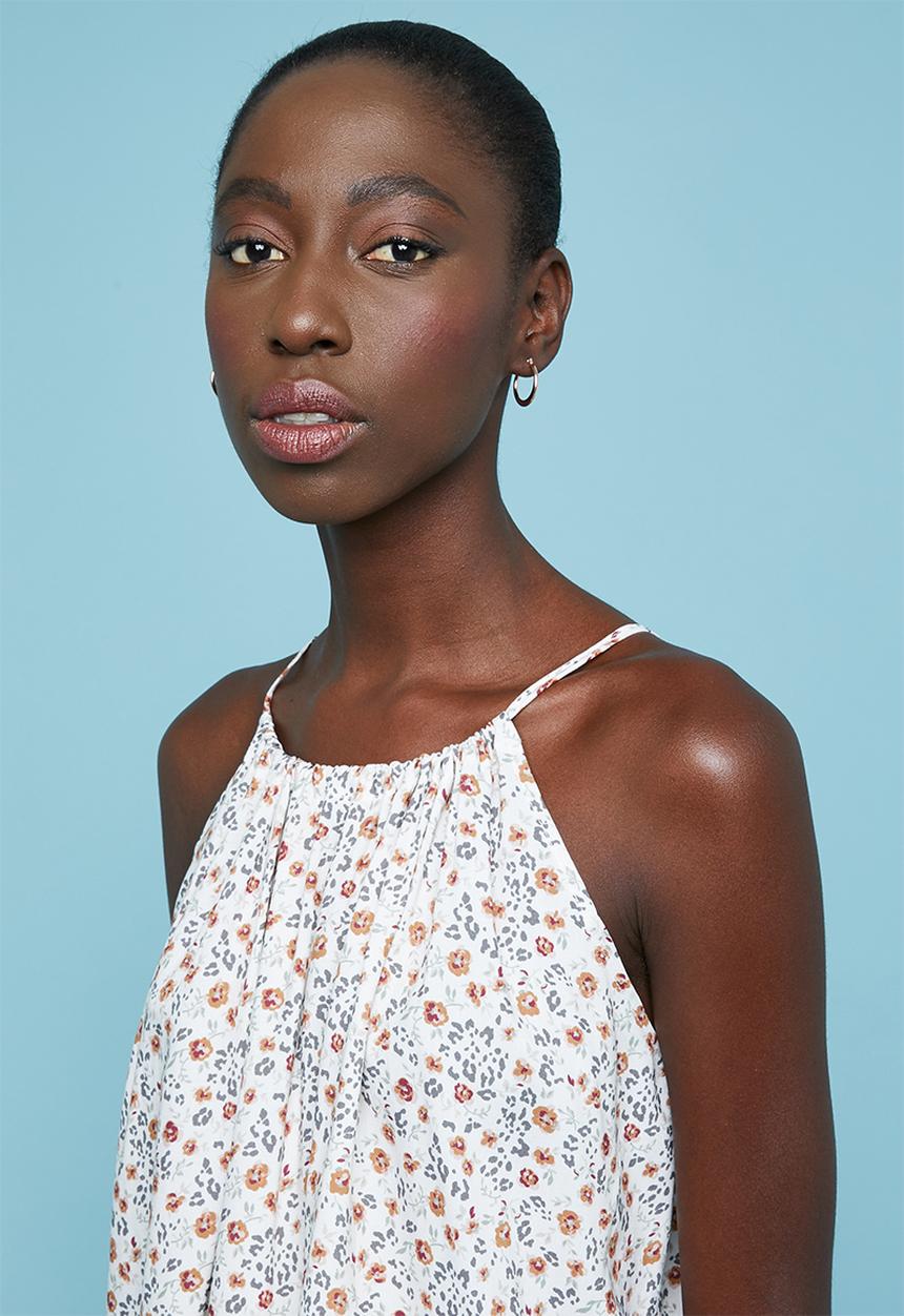 Superbalist - Halter neck cami - cream & brown