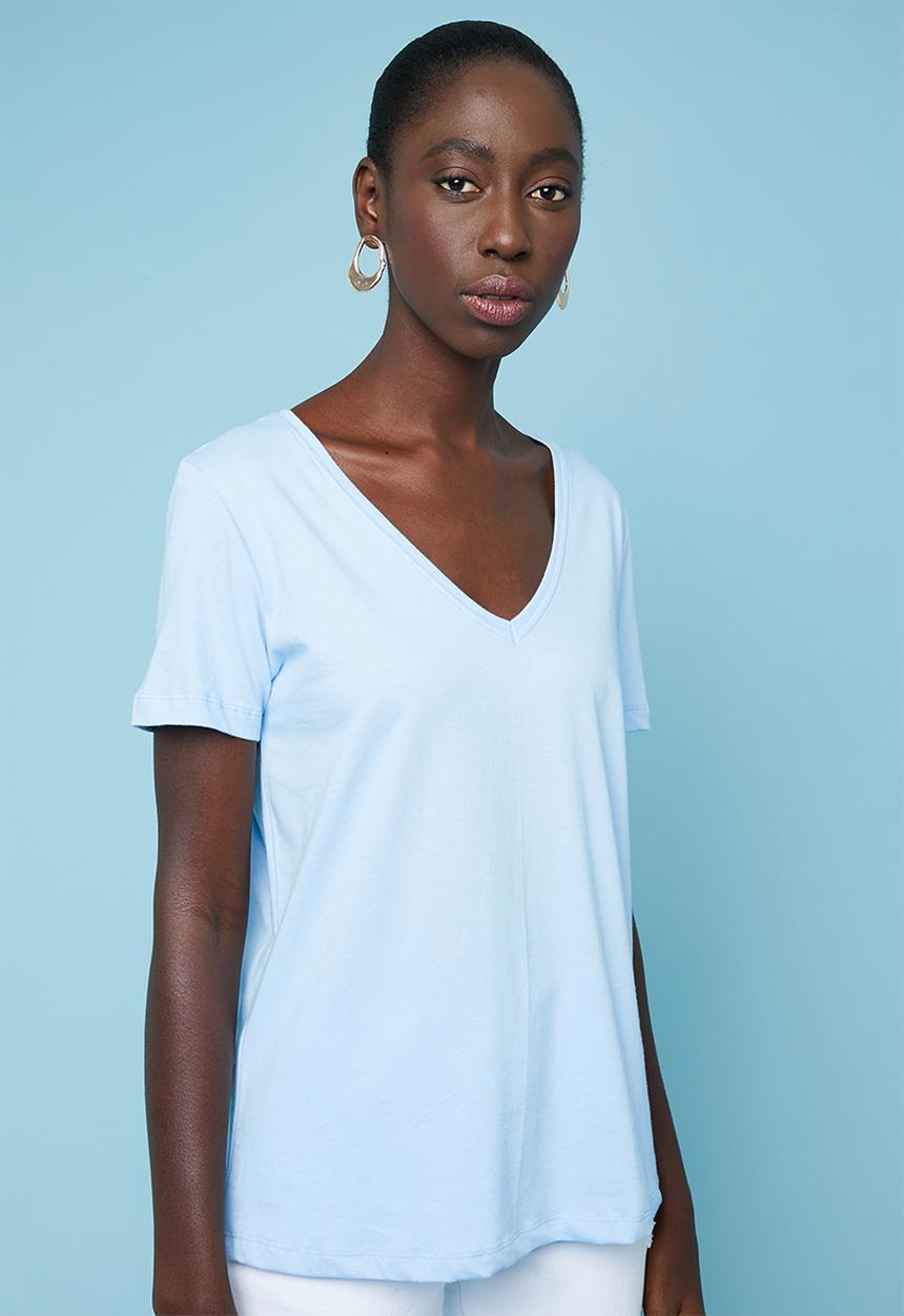 Superbalist - Single V-neck tee - blue