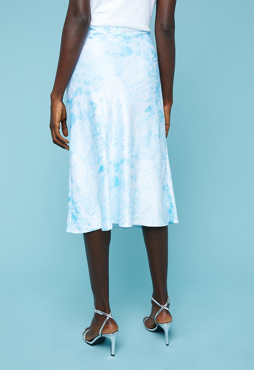 Superbalist - Tie dye midi skirt - blue