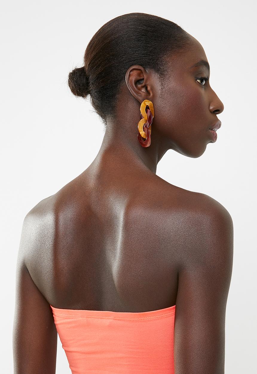 New Look - Plain boob tube - coral
