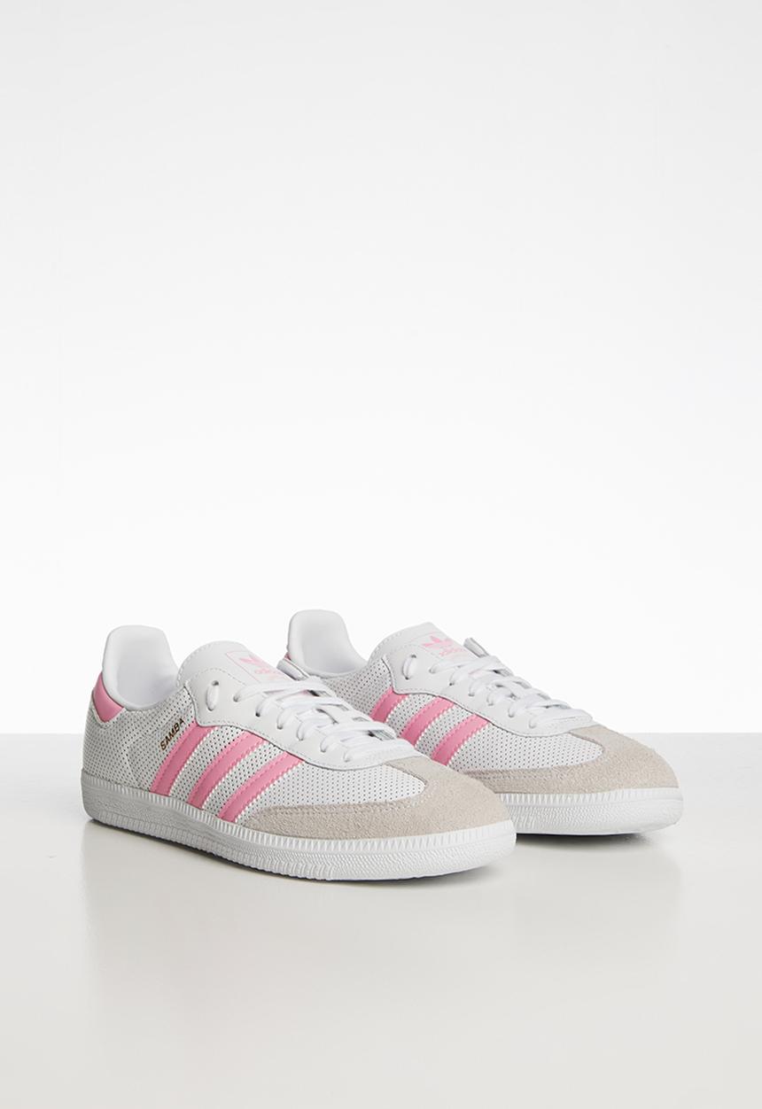 adidas Originals - Samba og j - white & pink