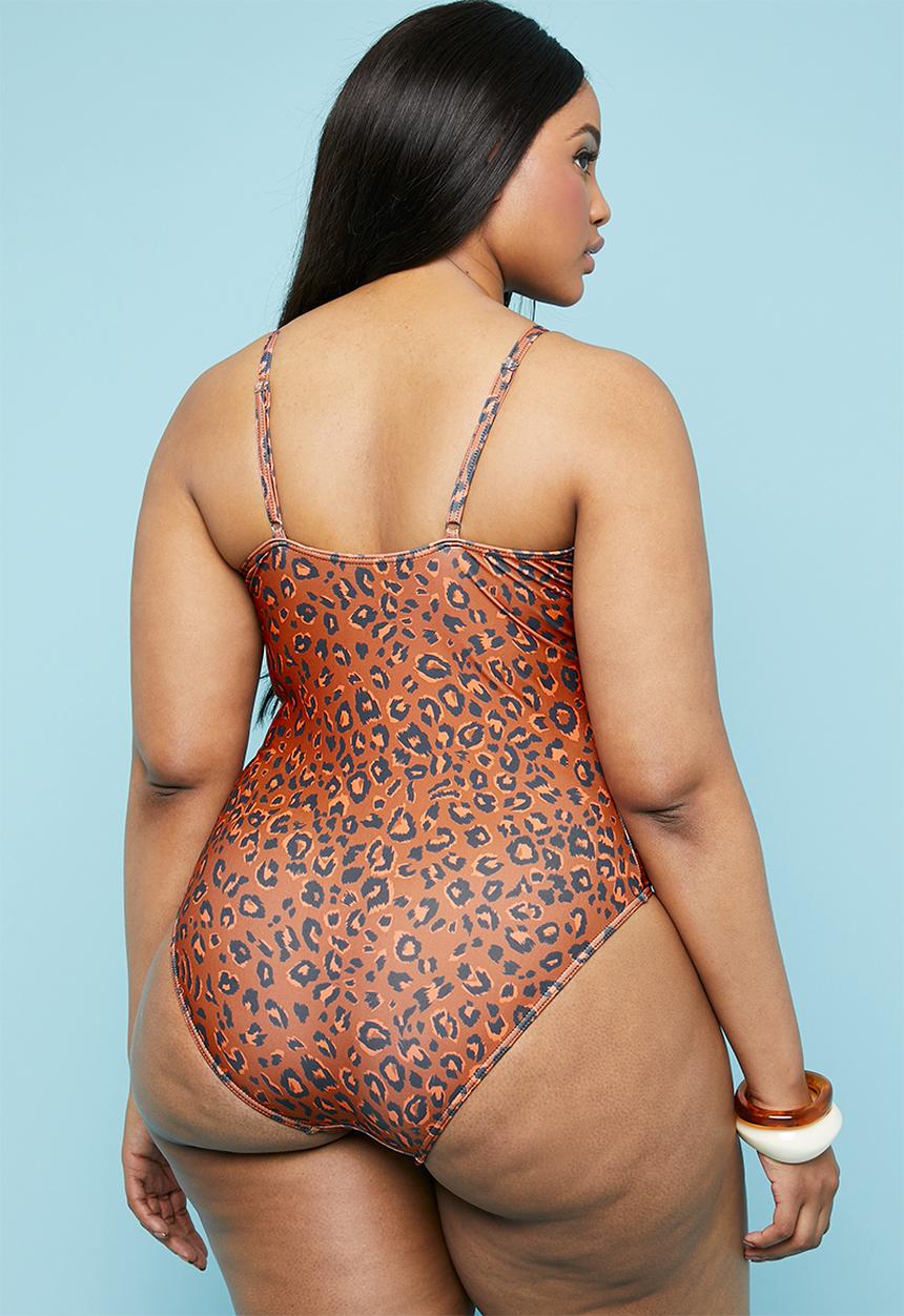 Superbalist - Deep v-neck one piece - multi