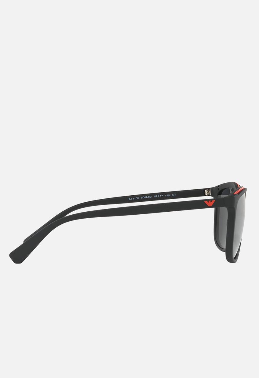 Emporio Armani - Retro sunglasses 57mm - black & red