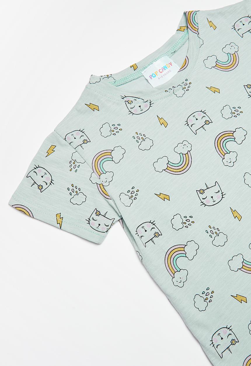 Pop Candy - Kids printed tee - blue
