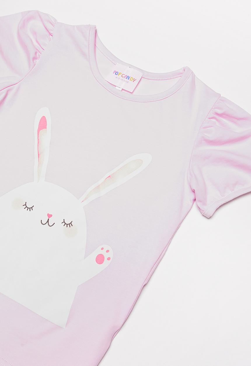 Pop Candy - Printed bunny tee - purple