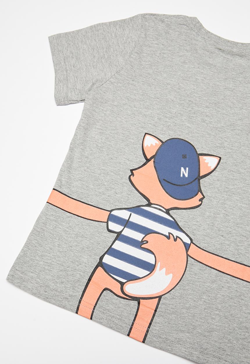 Pop Candy - Printed short sleeve tee - grey 