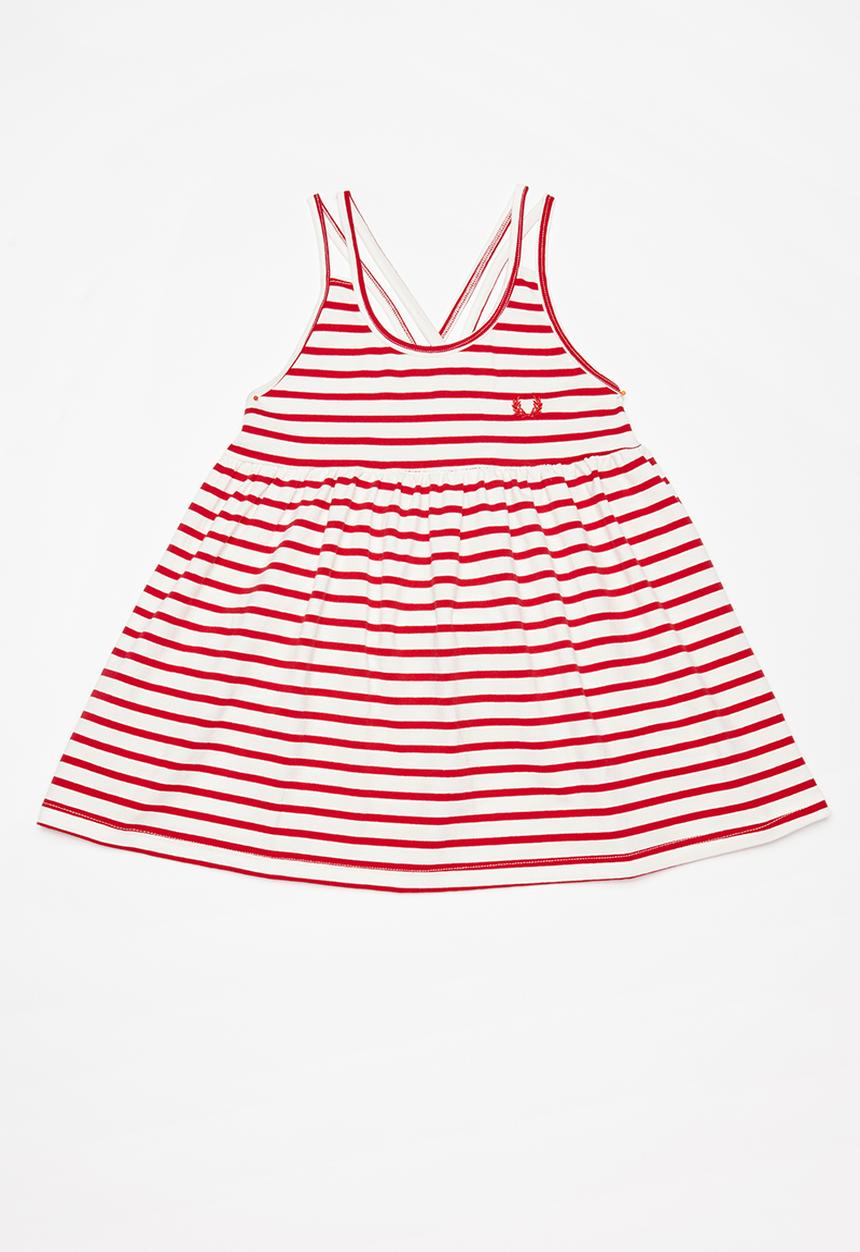 Pop Candy - Striped dress - red