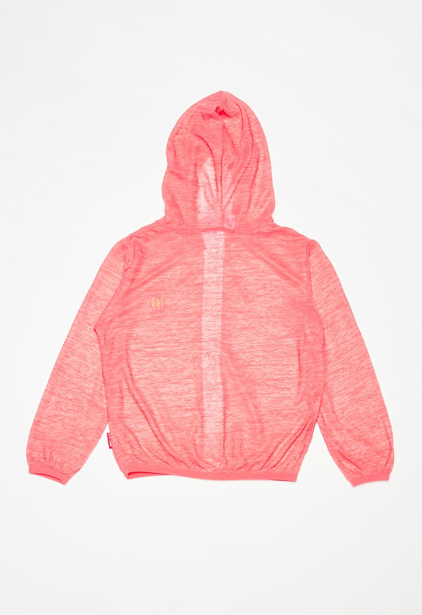Pop Candy - Very lightweight zip through jacket - coral