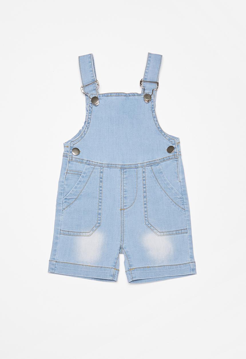 Pop Candy - Infant boys dungarees - blue