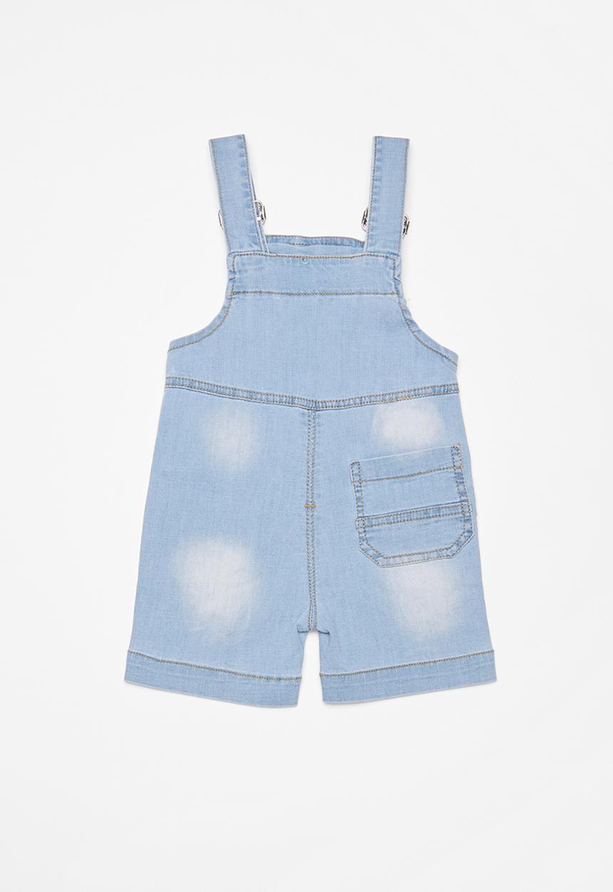 Pop Candy - Infant boys dungarees - blue