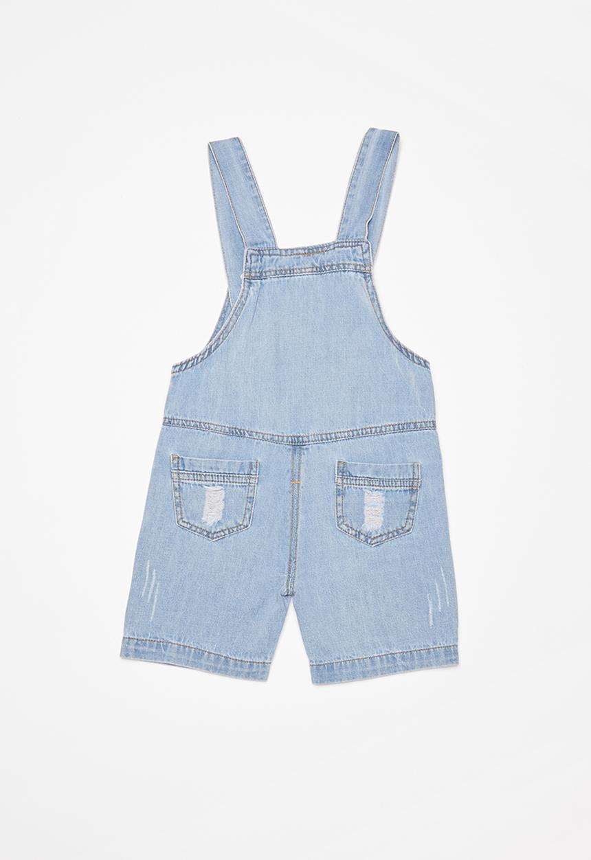 Pop Candy - Infants denim dungaree - blue