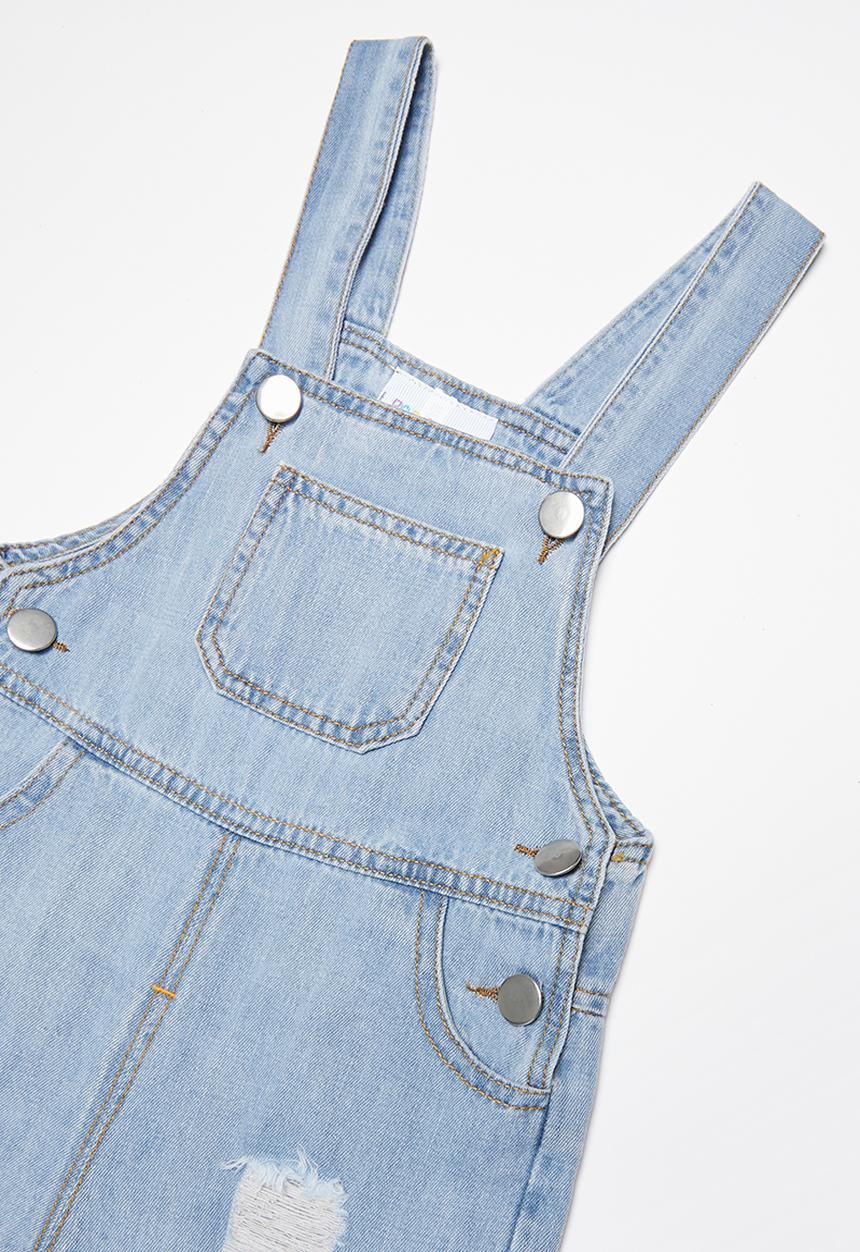 Pop Candy - Infants denim dungaree - blue