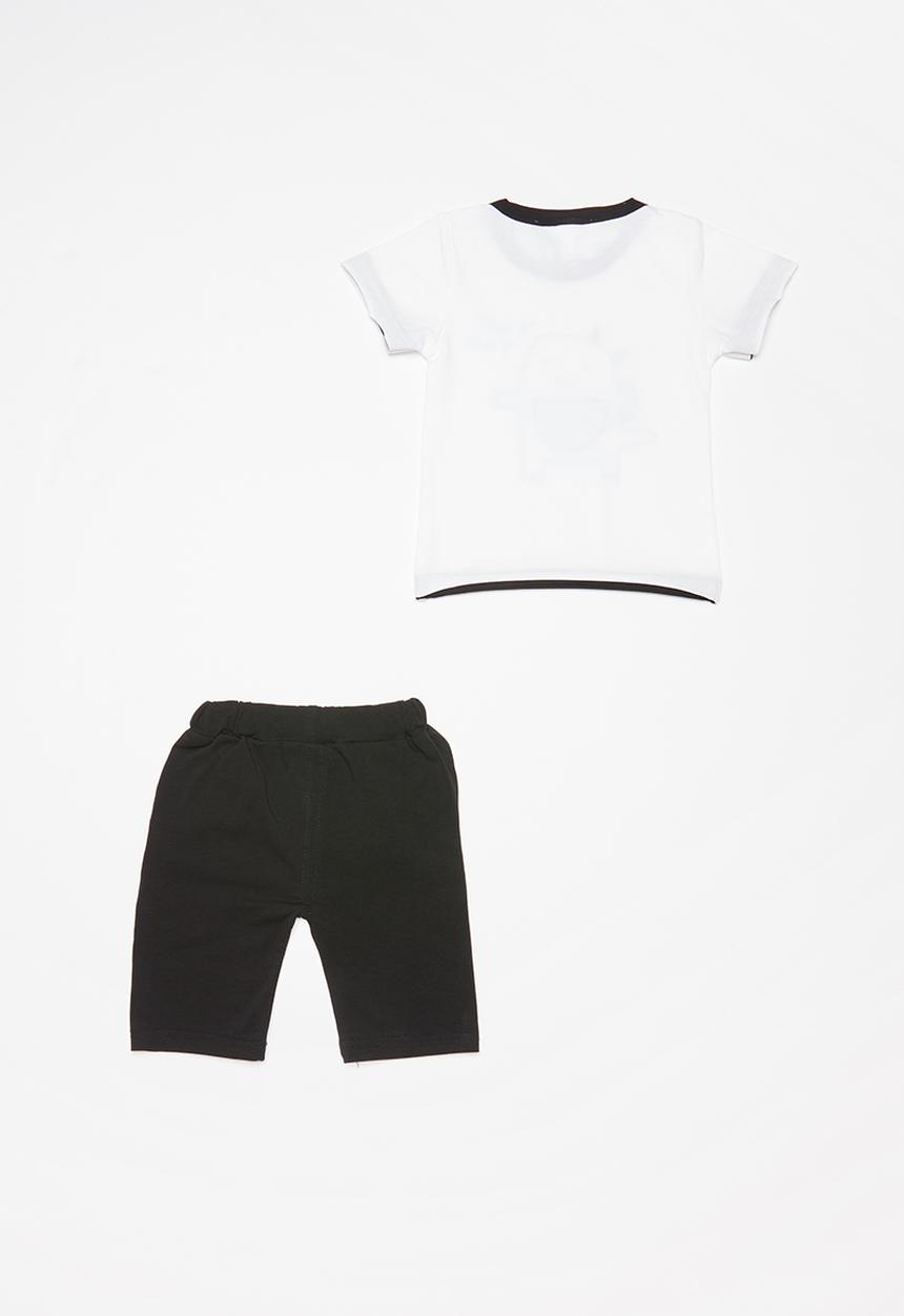 Pop Candy - Boys 2 piece set - white & black