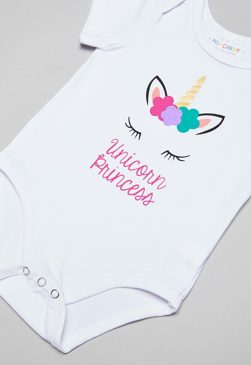 Pop Candy - Unicorn bodysuit - white