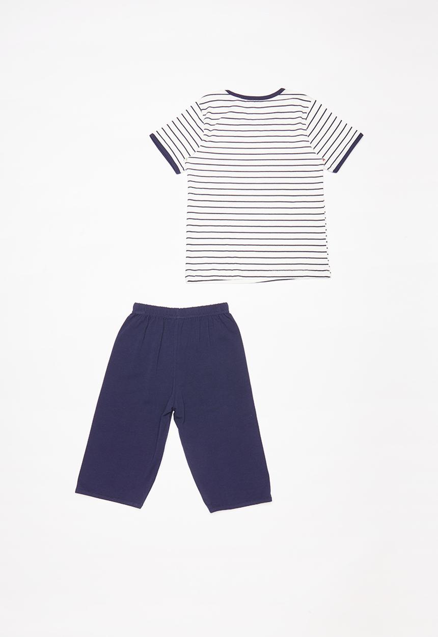 Pop Candy - Stripe Pj set - navy & white 