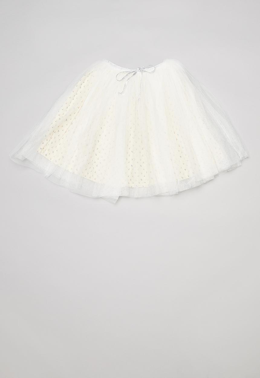Pop Candy - Mesh skirt - white