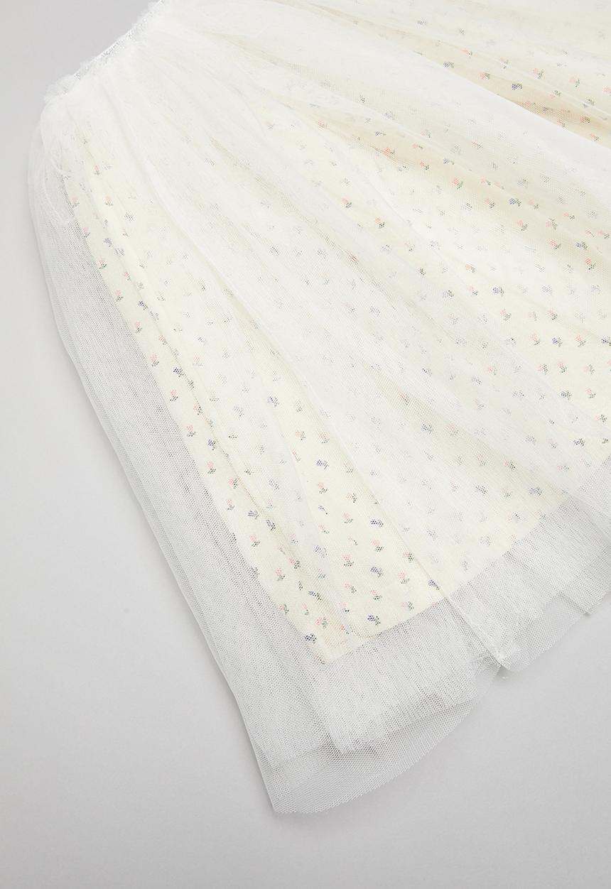 Pop Candy - Mesh skirt - white